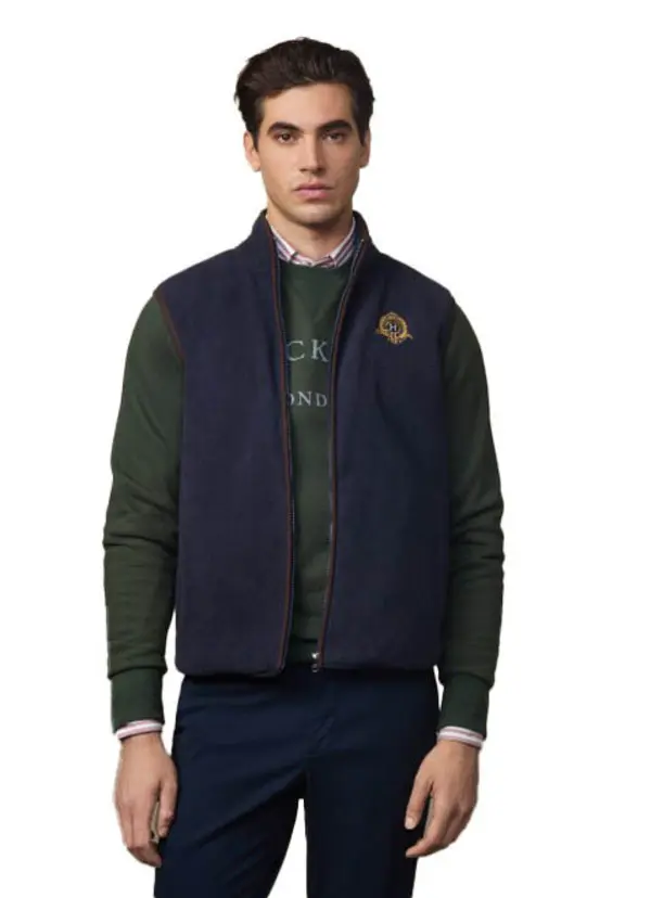 Crest Fleece Zip Vest Sweat