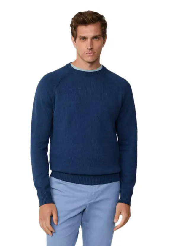 Linen-cotton Crew-neck Jumper