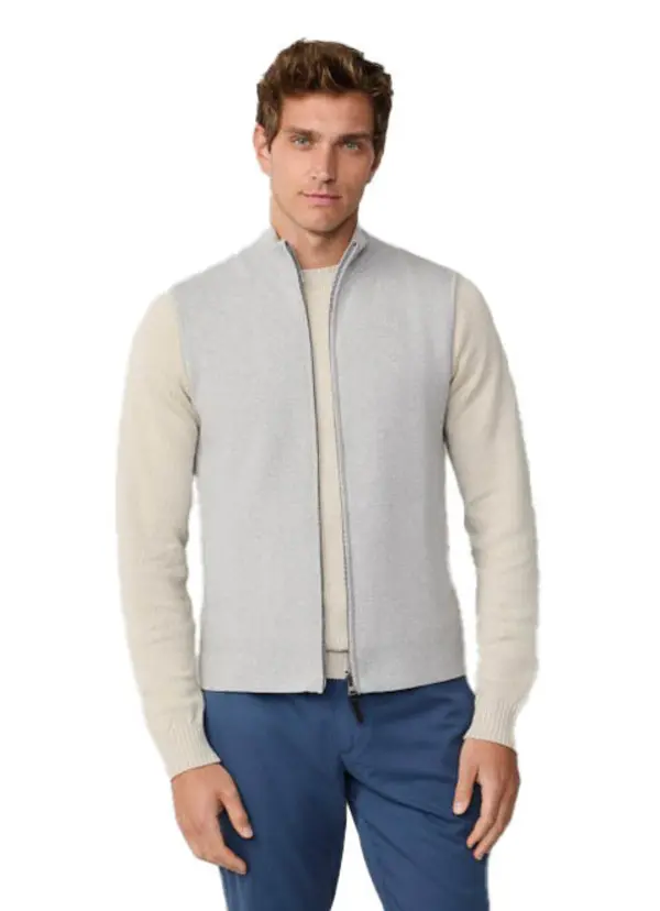 Full-Zip Knit Vest/Waistcoat