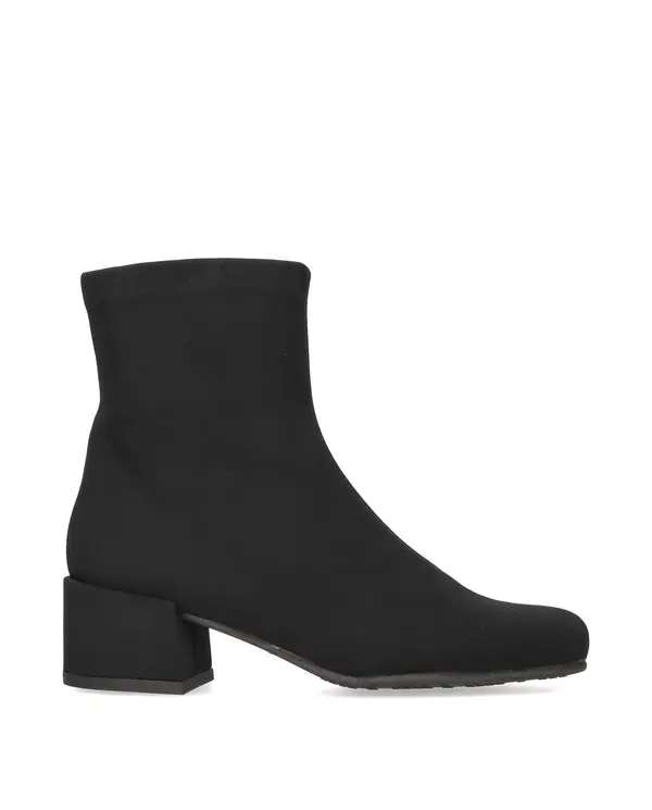 Block Low Heel Suede Ankle Boots