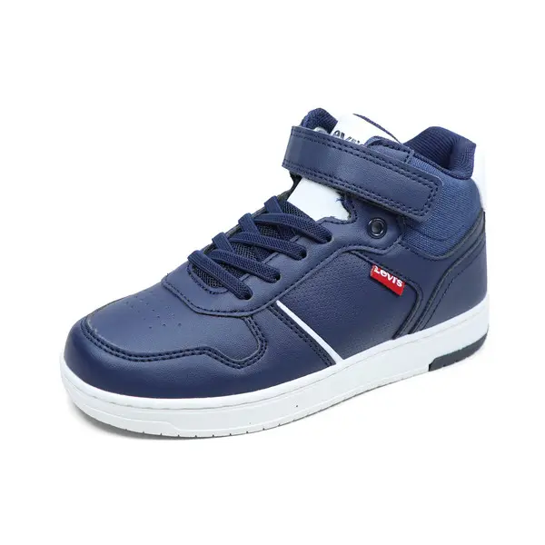 High-Top Sneaker with Hook-and-Loop Strap - Junior