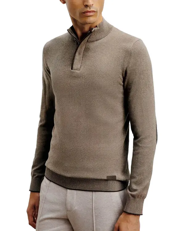 Half-zip High Neck Sweater