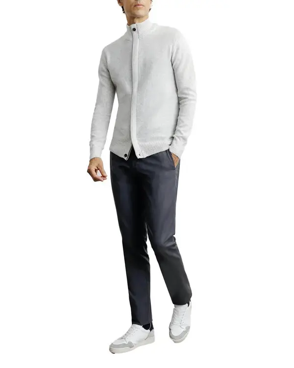 Stand-up Collar Zip-up Jacket