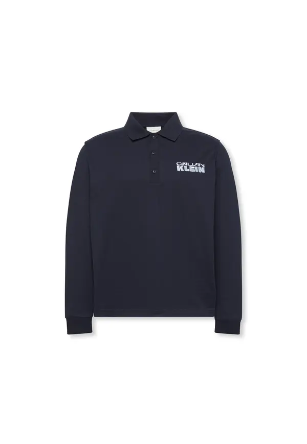Heavy Jersey Long Sleeve Polo Shirt