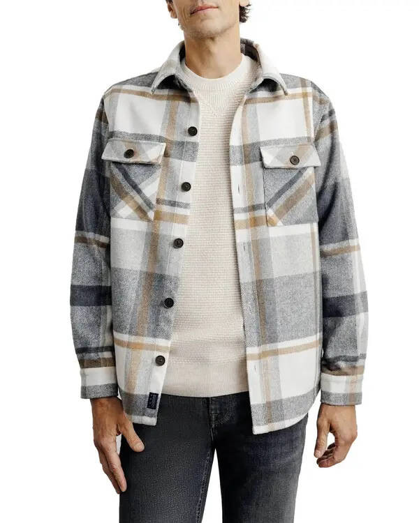 Straight Cut Large Check Shirt