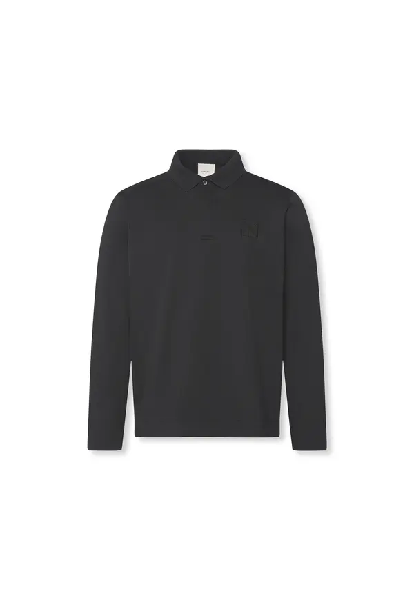 Long Sleeve Cotton Polo Image