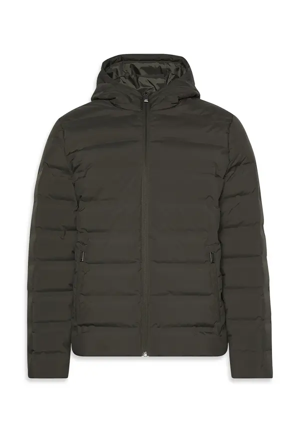 Packable Embossed Logo Quilted Puffer Jacket Image