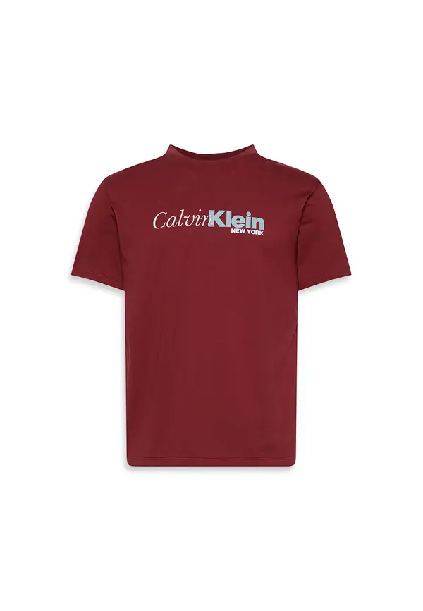 Crewneck Short Sleeve T-shirt with Logo Print