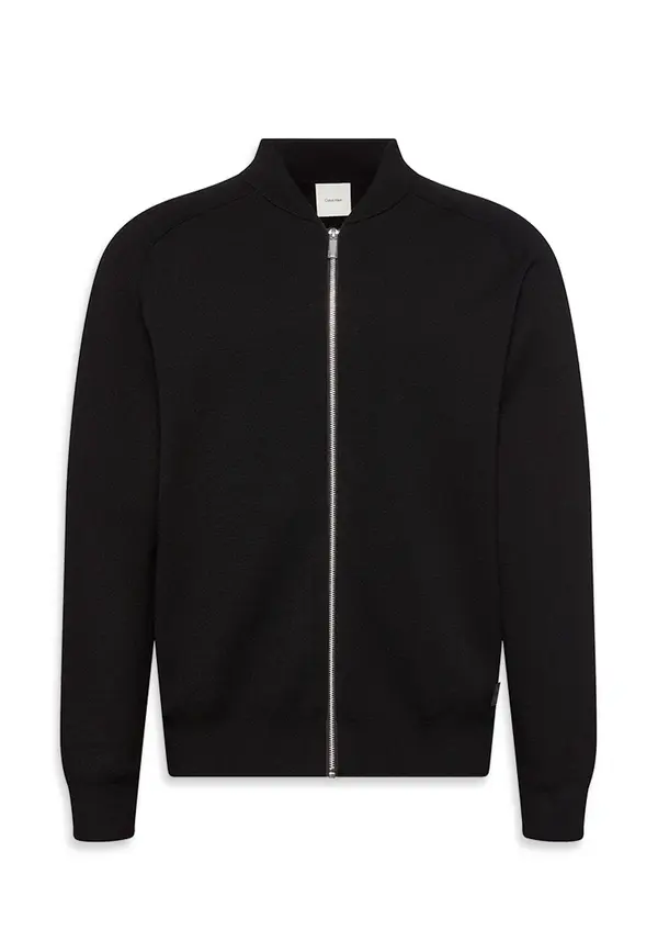 Minimalist Zip-Up Knit Cardigan