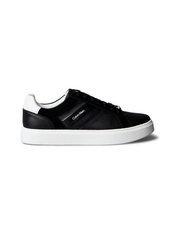 Leather and Suede Flexible Sole Trainers Image