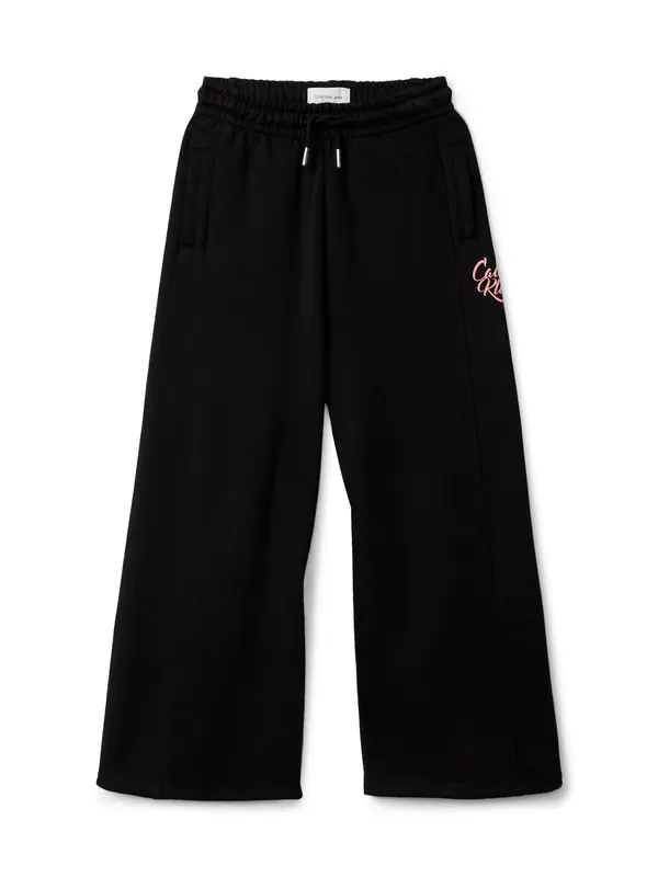 Wide Leg Pintuck Joggers