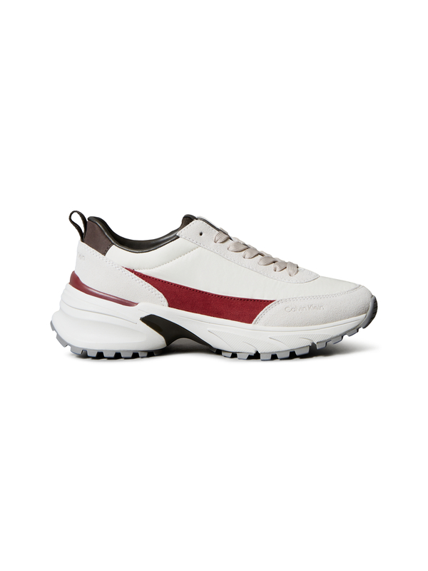 Suede and Nylon Runner Trainers