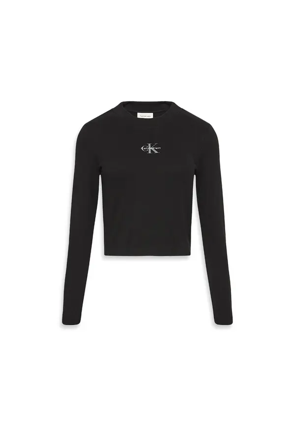 Monogram Logo Long Sleeve Baby Tee