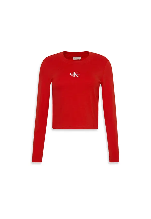 Monogram Logo Long Sleeve Baby Tee