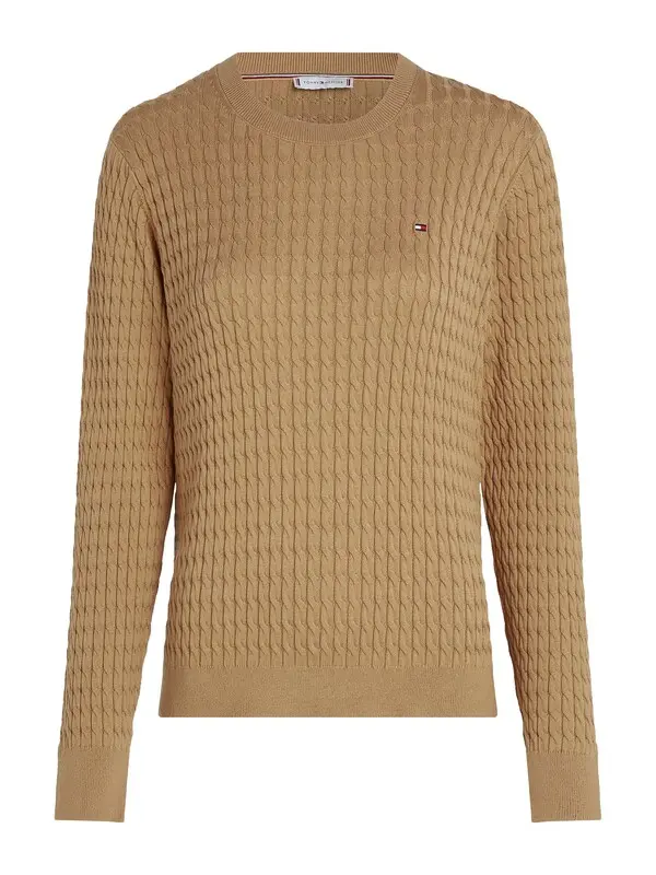 Fine Gauge Cable Knit Jumper