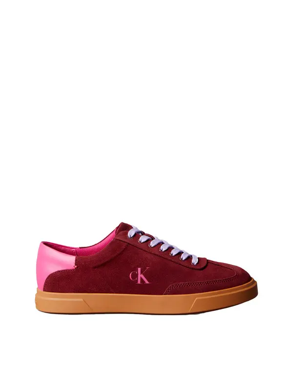 Suede Signature Logo Sneakers
