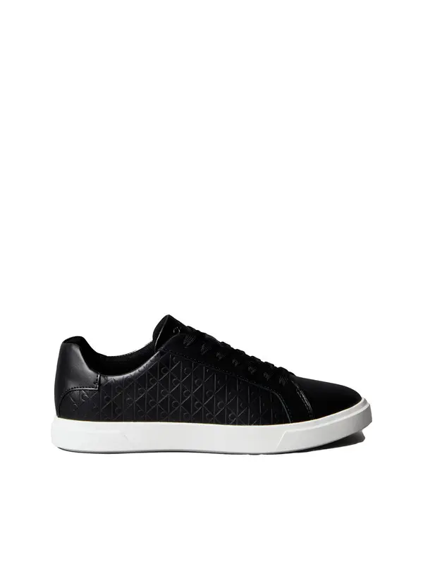 Leather Emblem Logo Pattern Sneakers