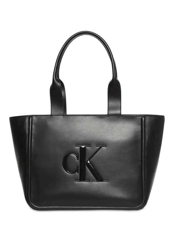 Embossed Monogram Logo Tote Bag Image