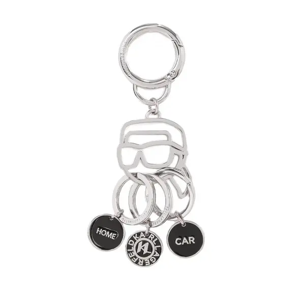 K/Ikonik Face and Logo Charm Keyring