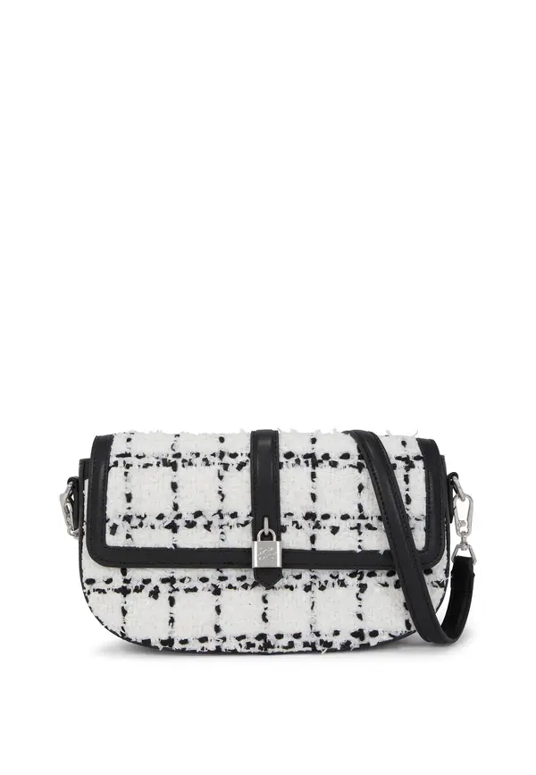 K/Autograph Padlock Leather Shoulder Bag