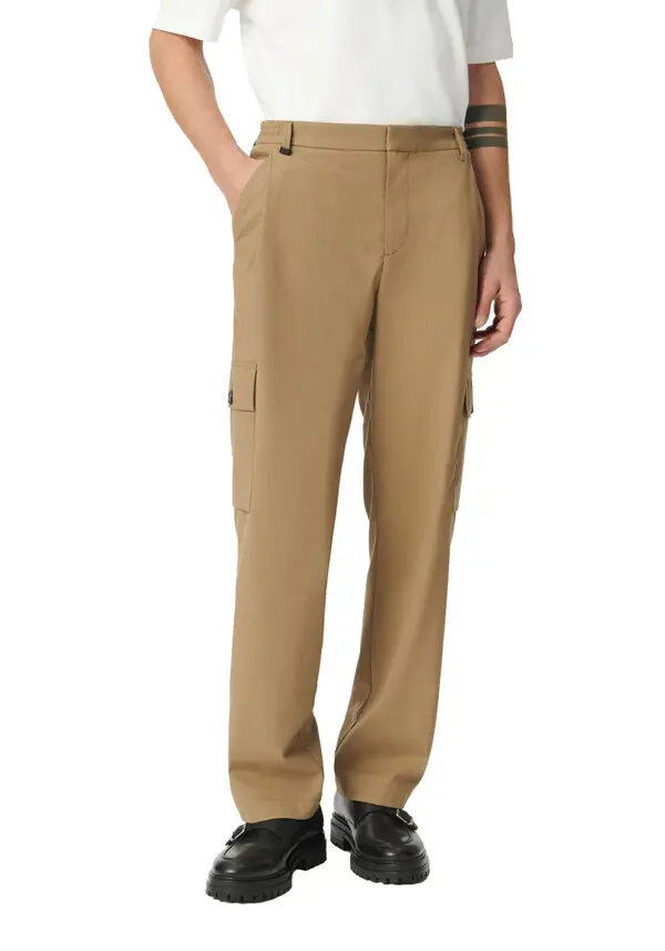 Deconstructed Straight Cargo Trousers