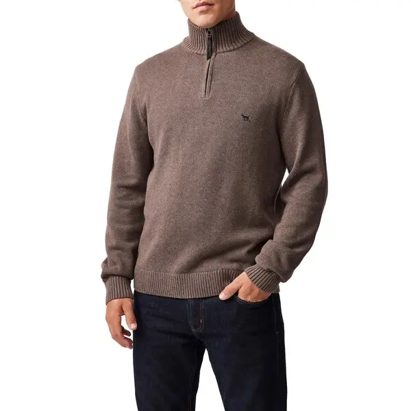 Quarter zip Cotton Sweater
