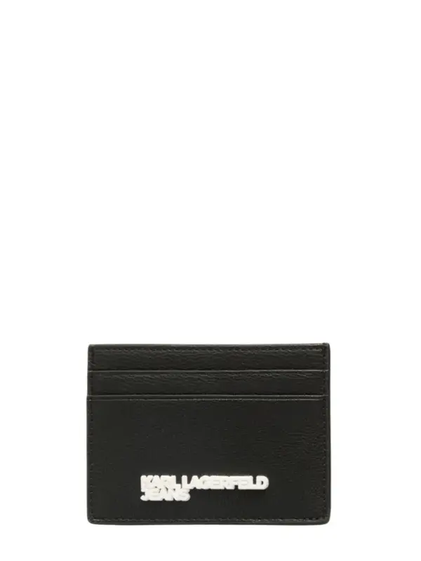 Sleek Card Wallet with Raised Logo