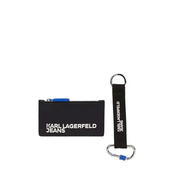 Zip Card Wallet with Branded Keychain