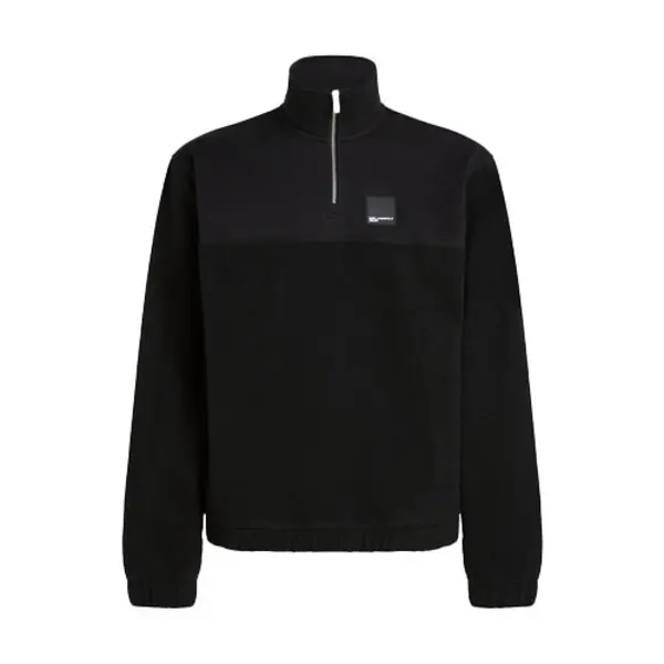 High-Neck Half-Zip Fleece Jumper