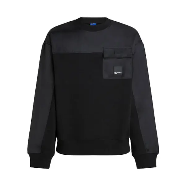 Patch Pocket and Panel Sweatshirt
