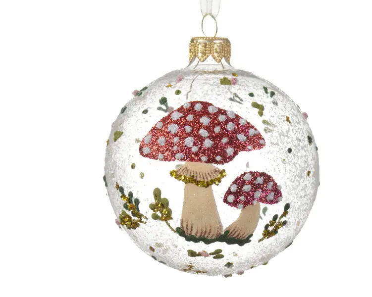 Bauble glass clear
mushroom