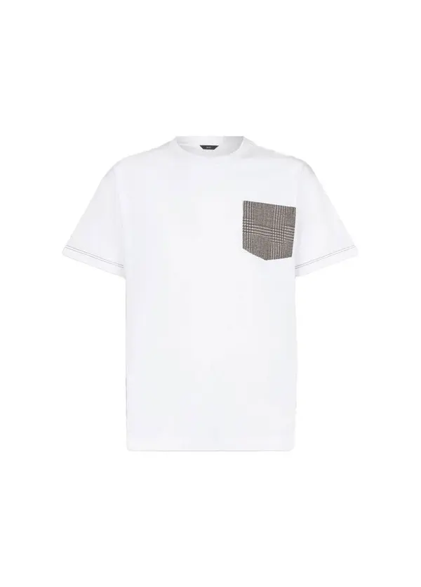 Cotton T-shirt with breast pocket