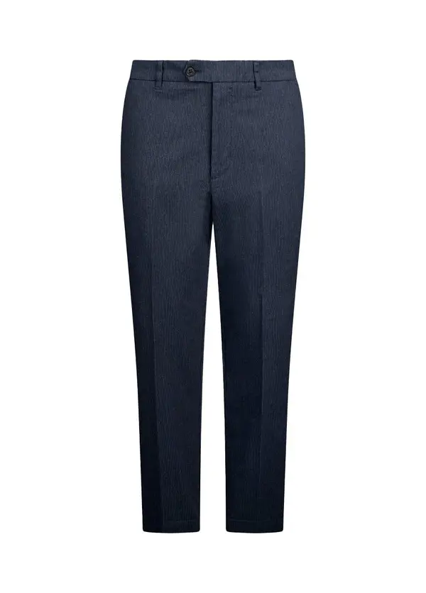 Pressed Pleat Chevron Trousers