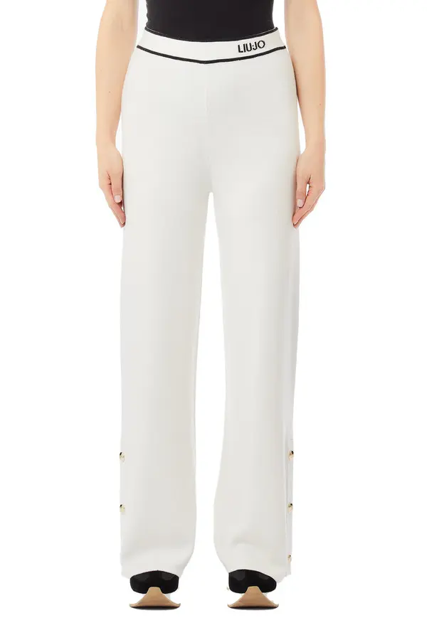 Silk-blend Knitted Trousers