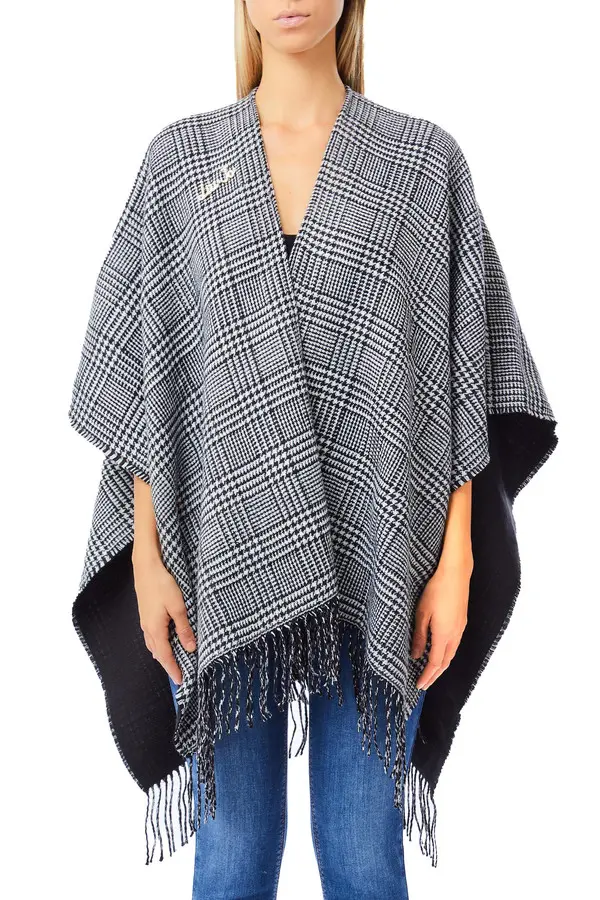 Glen Plaid Poncho Image