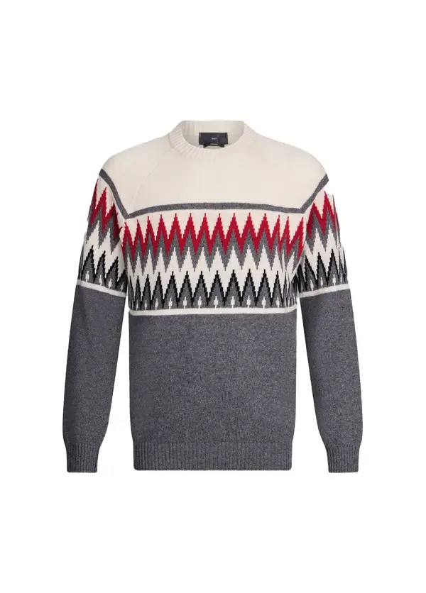 Jacquard Wool Sweater