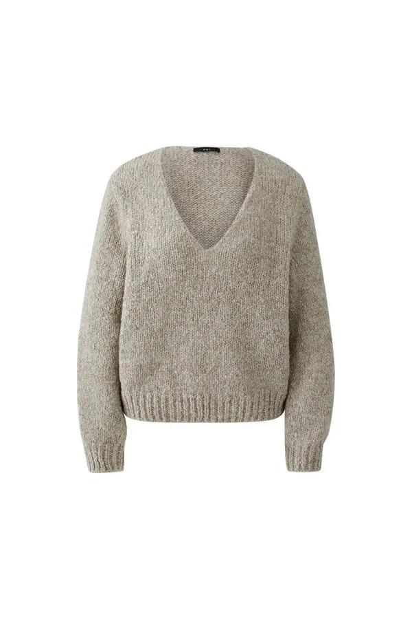 Deep V-necklin Wool Sweater