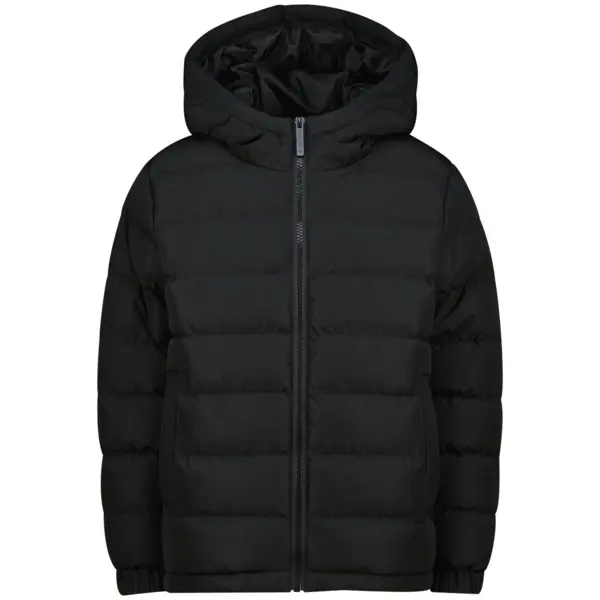 Full-Zip Hooded Puffer with Contrast Lining
