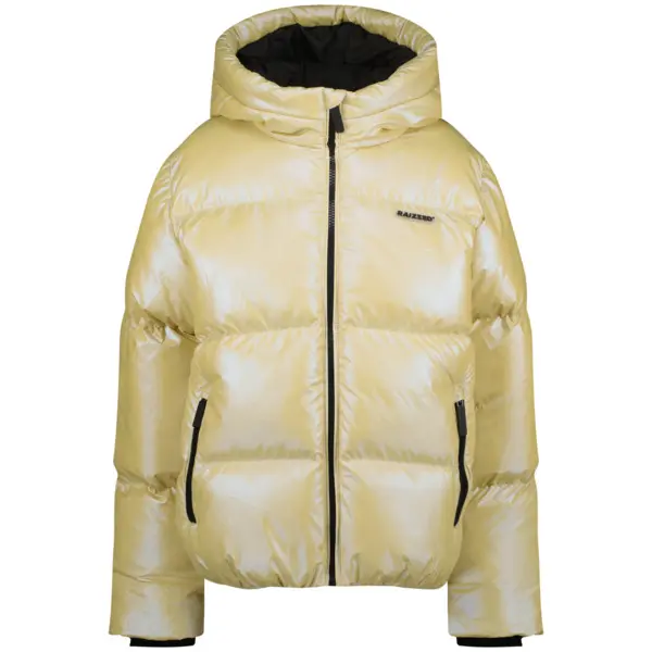 Shiny Full-Zip Puffer with Lining