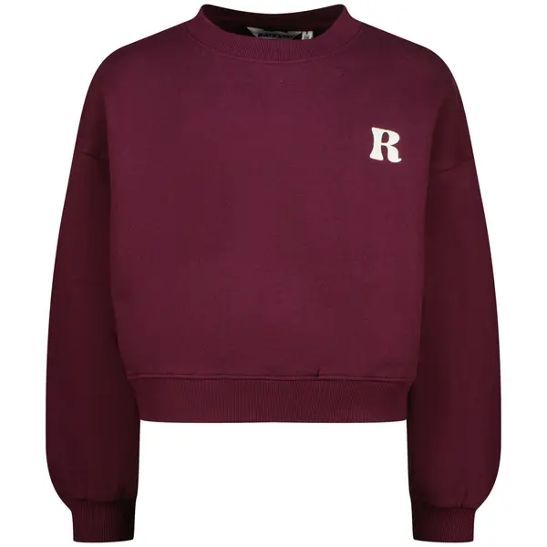 Fleece Crewneck with Small 'R' Graphic