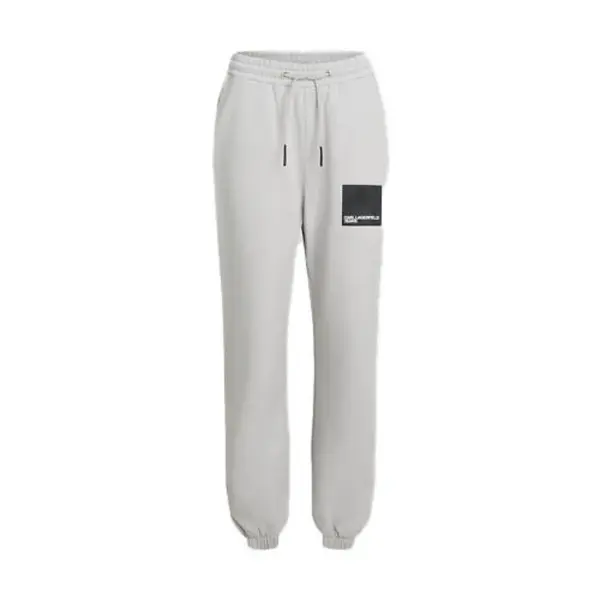 Tapered Legs Cotton Sweatpants with Box Logo