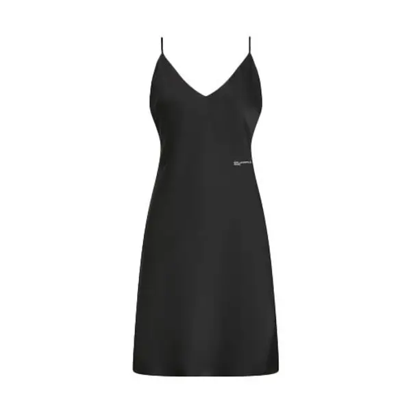 Satin V-Neck Mini Slip Dress