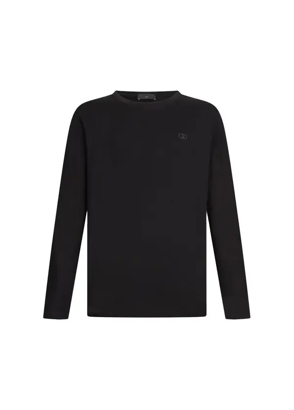 Stretch Cotton Long Sleeves  T-shirt