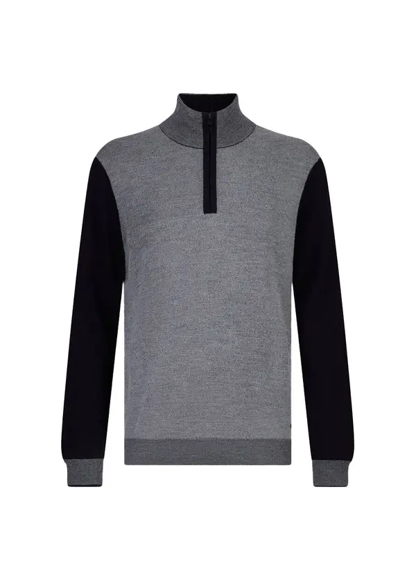 Wool Sweater With Zip Image