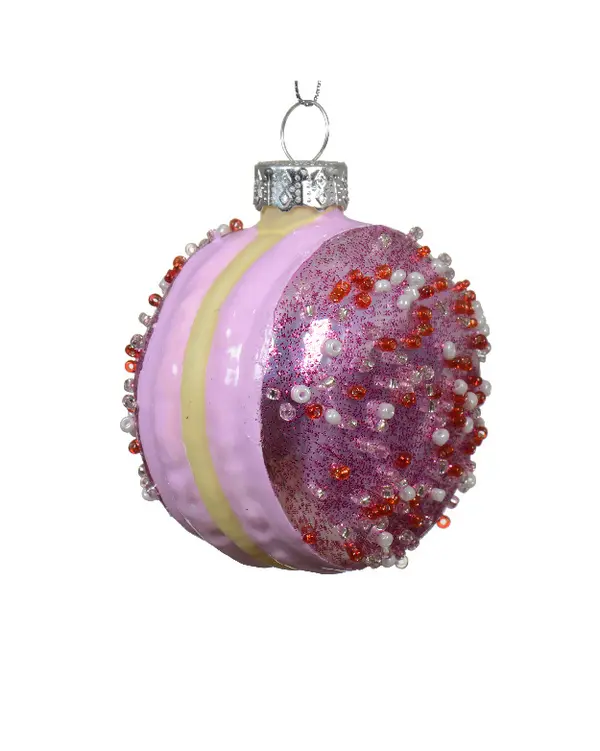 Cake glass w sequins MACARON