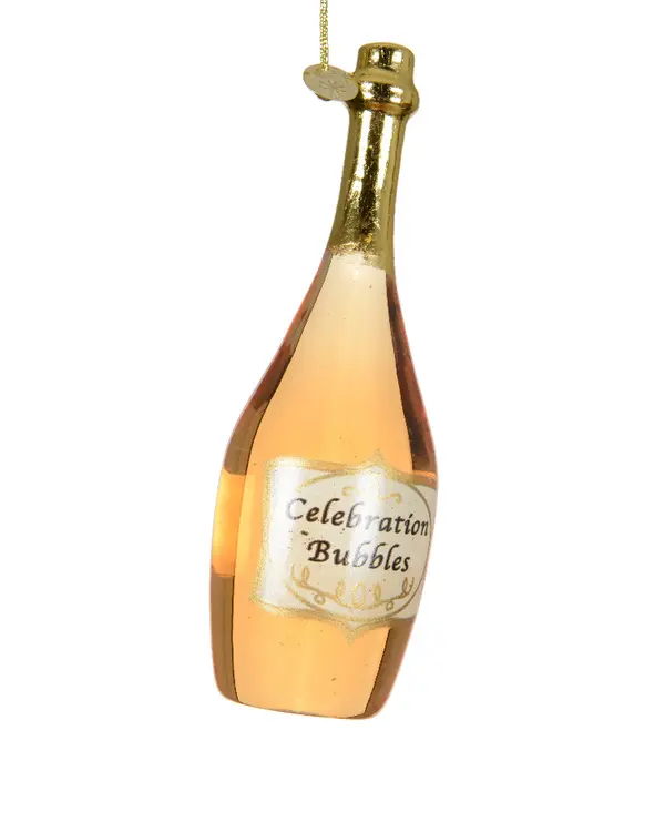 Bottle glass w text, w liquid in side BROWN