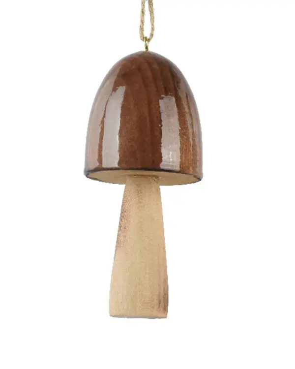 Mushroom paulownia wood enamel BROWN