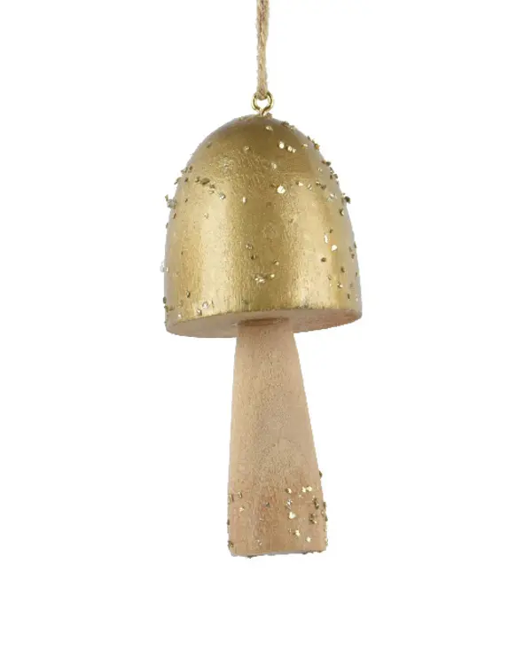 Mushroom paulownia wood enamel GOLD