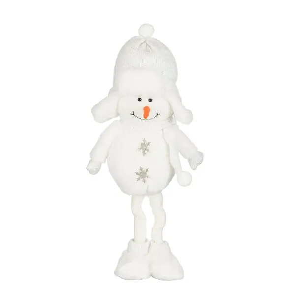 Decoration snowman white - l21xw15xh48cm
