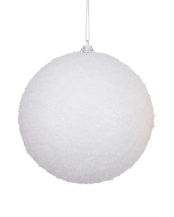 Ornament ball white  - d15cm
